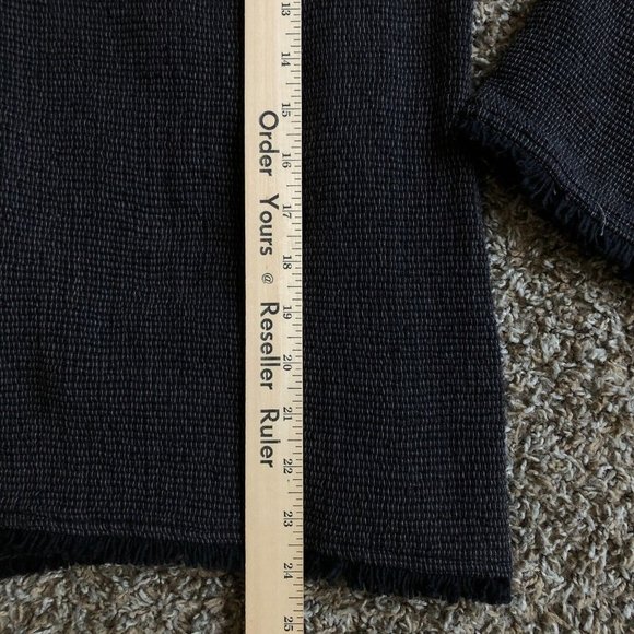 Original Design Sweater Womens Large Gray Wrap Knit Long Sleeve Button Tie Waist - Picture 9 of 12